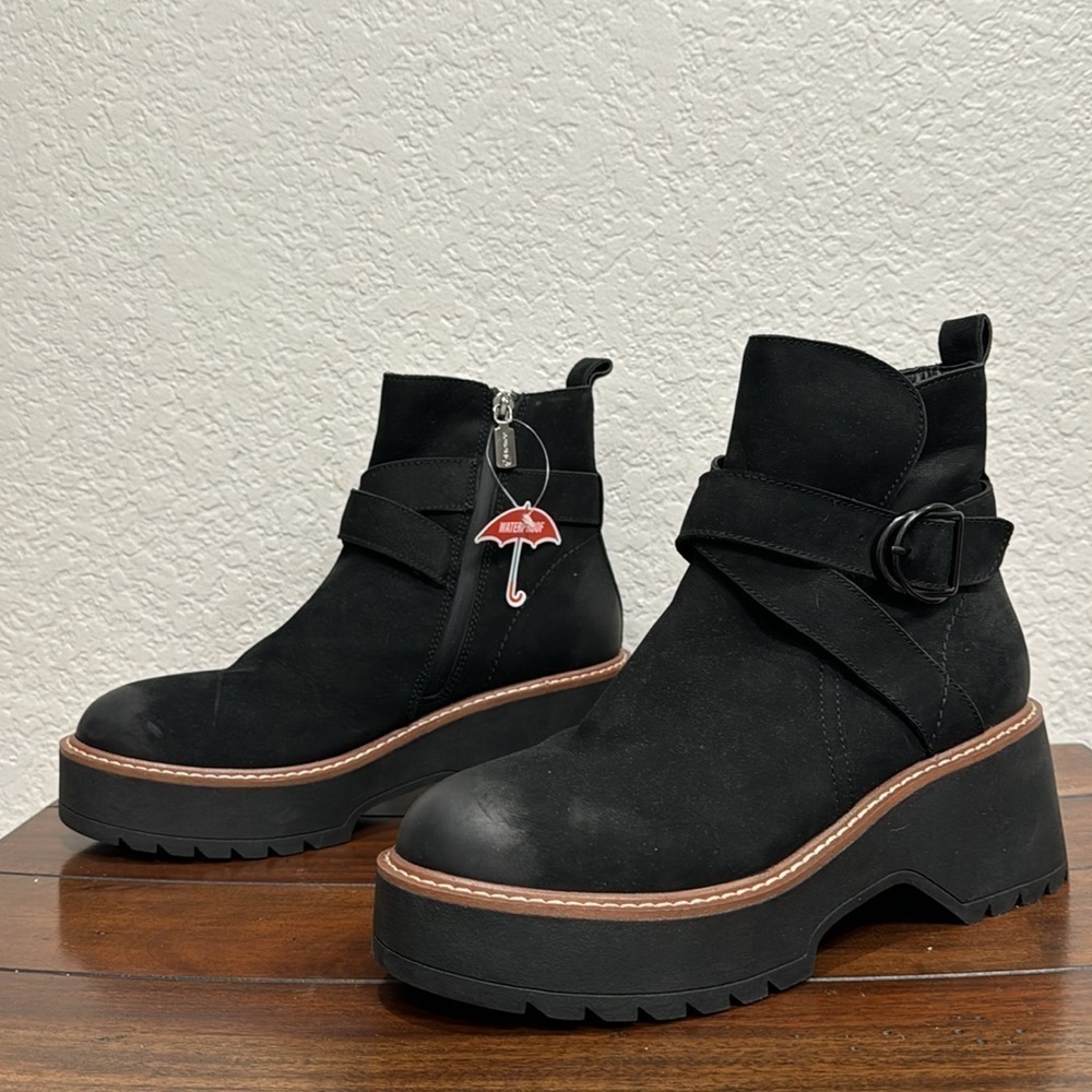 Blondo Giovani lack Suede Waterproof Boots Size 8.5 NEW - Picture 4 of 8